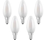 Osram LED E14 Glühbirne kerzenform warmweiß [5er Pack]