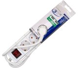 VIVANCO 3 fach Steckdosenleiste mit Schalter + 2fach USB Mehrfachsteckdose