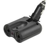 Vivanco KFZ Auto 2 Fach Steckdose Verteiler Zigarettenanzünder Stecker