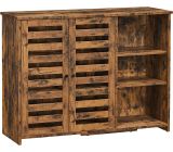 VASAGLE Sideboard Kommode Anrichte Holz Antik Vintage Schrank Beistellschrank