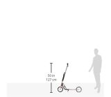 HUDORA Big Wheel Scooter 205 City Roller P2-03.3-9511 magenta/silber