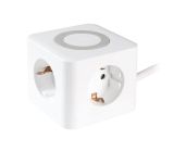 VIVANCO 3-fach Steckdosenwürfel mit 2x USB-A & 1x USB-C