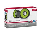 Speedlink (B-WARE) Ellipz Stereo Speaker schwarz/grün