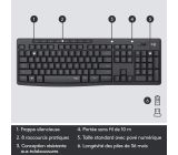 Logitech MK295 Kabelloses Tastatur Maus Set FR Layout [B-WARE]