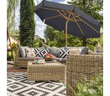 Songmics Sonnenschrim Gartenschirm Terrasenschrim 270 cm