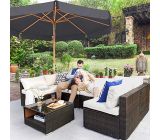 Songmics Sonnenschrim Gartenschirm Terrasenschrim 270 cm