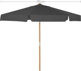 Songmics Sonnenschrim Gartenschirm Terrasenschrim 270 cm