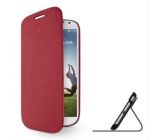 Slim PU Leder Wallet Folio mit Standfunktion für 14,7 cm Samsung Galaxy – Rose