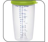Emsa Superline Mixbecher mit Ausgussdeckel 0,5 Liter, inklusive Mixscheibe Grün