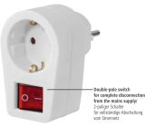 Hama Steckdosenadapter mit Berührungsschutz 