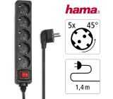 Hama 5 fach Steckdosenleiste mit Schalter 1,4m Mehrfachsteckdose