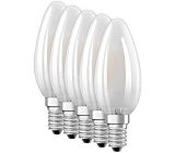 Osram LED E14 Glühbirne kerzenform warmweiß [5er Pack]