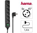 Hama 6fach Steckdosenleiste mit Schalter LED Mehrfachsteckdose 1,4m