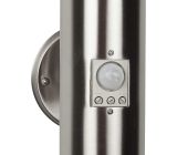 Smartwares LED Wandleuchte Außen mit Bewegungsmelder Edelstahl