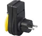 Vivanco Steckdose Außen mit Schalter IP44 Zwischenstecker Steckdosenadapter 