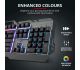 Trust GXT Gaming Tastatur mechanisch LED beleuchtet RGB QWERTZ DE Layout 