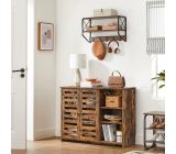 VASAGLE Sideboard Kommode Anrichte Holz Antik Vintage Schrank Beistellschrank