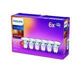 Philips LEDclassic Lampe 50W GU10 warmweiß Reflektor dimmbar 6er Pack