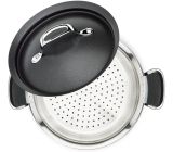 Tefal Kochtopf mit Dampfgarer + Deckel 3-teilig Koch Dampfgareinsatz