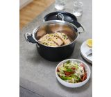 Tefal Kochtopf mit Dampfgarer + Deckel 3-teilig Koch Dampfgareinsatz