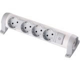 Legrand Drehbare Steckdosenleiste 4-Fach mit Schalter [Ohne Kabel]