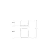 Curver Mülleimer SET 2 x 10 L + 2 x 20 L Mülltrenner Stapelbar Abfalleimer