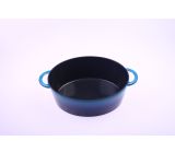 Fontignac by Staub Cocotte 29 cm, oval, Dunkelblau, Gusseisen