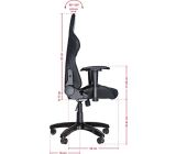 Speedlink B-Ware REGGER Gaming Chair Stuhl (Kunstleder und Kunstwildleder, Rückenlehnenhöhe: ca. 81 cm) schwarz