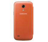 Samsung Hülle Schutzhülle Clip-On Flip Case Cover für Samsung Galaxy S4 Mini - Orange
