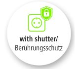 Hama Steckdosenadapter mit Berührungsschutz 