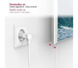 Hama Euro Netzkabel gewinkelt 3m Eurostecker Euro Netzstecker 