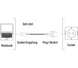 Hama Netzkabel Stromkabel Kupplung für PC Monitor Drucker