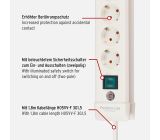 Brennenstuhl Steckdosenleiste 4-fach 1,8m mit Schalter Steckdose 