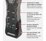 Brennenstuhl LED Akku Arbeitsleuchte Handlampe inkl. USB-Ladekabel 