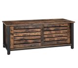VASAGLE TV Schrank Fernsehtisch 2 Schiebetüre mit 2 Regalebenen 110 x 40 x 45 cm