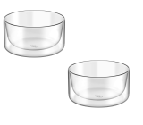 Dessertschale ALFI® Design [2x] Snackschale 300ml Dessert Glas