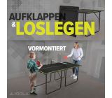 [KOMBİ DEAL] JOOLA Tischtennisplatte mit Netz Mittelgroß mit 24x Tischtennisbälle 