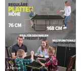 [KOMBİ DEAL] JOOLA Tischtennisplatte mit Netz Mittelgroß mit 24x Tischtennisbälle 