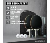JOOLA Tischtennis Set Tischtennisschläger Tischtennisbälle mit Hülle