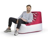 SITTING POINT Sitzsack Brava Chuck 105x60x70cm rot