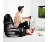 MADE in GERMANY Gaming Sitzsack EPS Füllung Sitzkissen + Kopfhörer für PS4