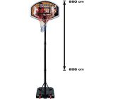 Hudora Basketballständer 206-260cm Höheverstellbarer mit Rollen