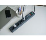 Brennenstuhl Secure-Tec, Steckdosenleiste 6-fach 3m 