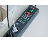 Brennenstuhl Secure-Tec, Steckdosenleiste 6-fach 3m 