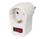 Brennenstuhl Adapterstecker Schutzkontaktstecker Zwischensteckdose mit Schalter