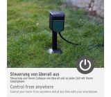 Brennenstuhl Gartensteckdose mit WiFI Außensteckdose mit Erdspiess