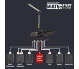 Brennenstuhl Multi Battery LED Akku Teleskop-Arbeitsstrahler 6050 MA 7700lm