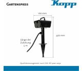 Kopp 4-Fach Gartensteckdose Außensteckdose 5m