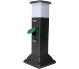 Kopp Energiesäule 2-fach Gartensteckdose mit LED Beleuchtung