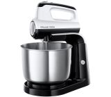 Russell Hobbs Handmixer -Handrührer 2 Rührbesen & 2 Knethaken & Rührschüssel
